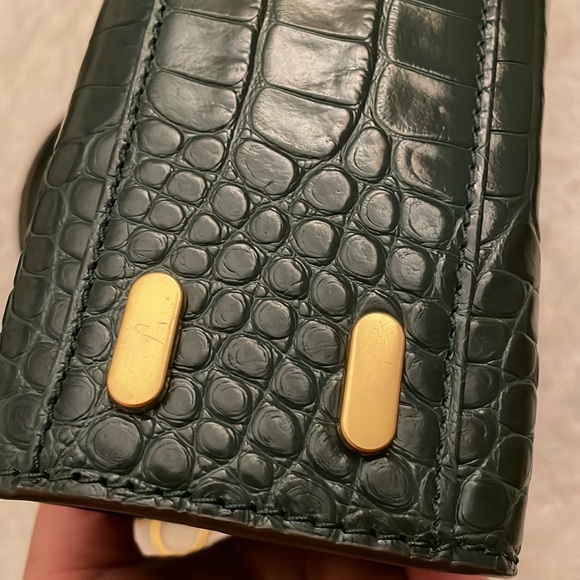 Authentic Tory Burch Lee Radziwill Satchel Croc Embossed Leather Satchel - Picture 13 of 15